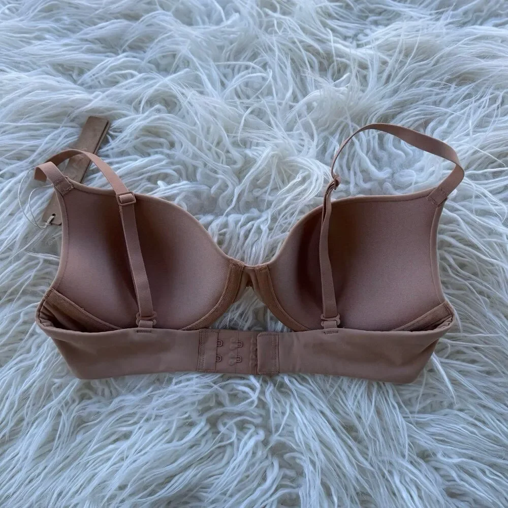 Skims Fits Everybody T-shirt Demi Bra Ochre Size 32B - Picture 5 of 7